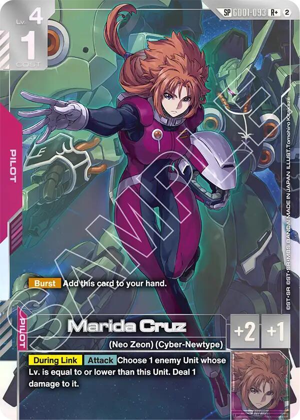 Gundam Card Game Marida Cruz SP [GD01-093] – Freedom Ascension GD05