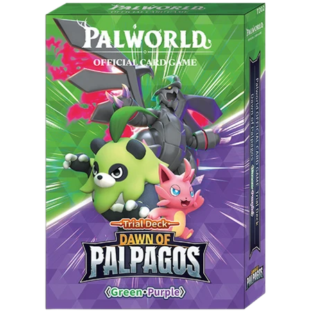 Palworld Official Card Game: Dawn of Palpagos Green & Purple Trial Deck