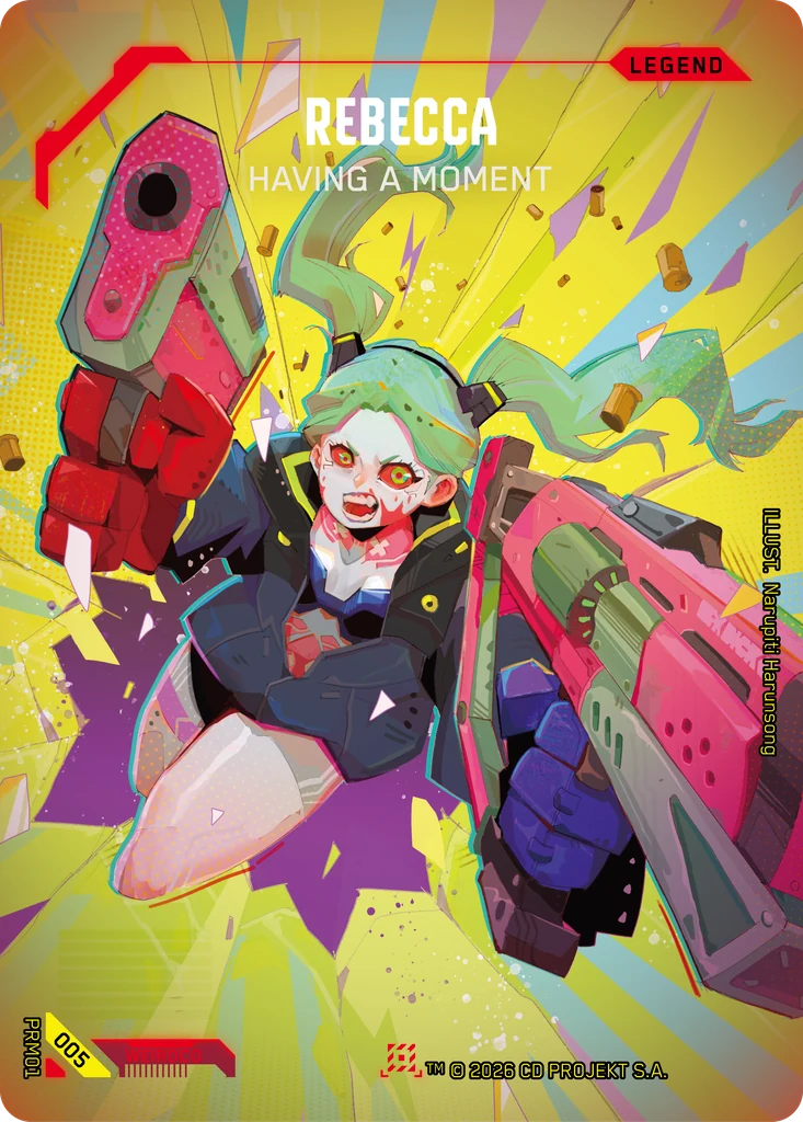 Cyberpunk TCG Rebecca: Having a Moment – Anime Expo 2026 Promo [PRM01-005]