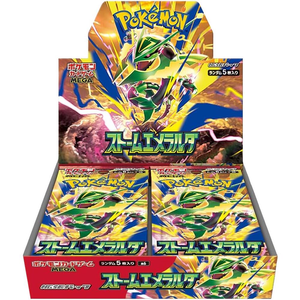 Pokémon TCG: MEGA Storm Emeralda M6 Booster Box – Japanese – 30 Packs