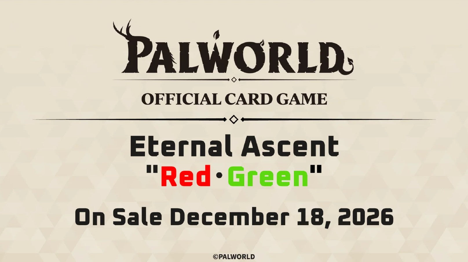 Palworld Official Card Game: Eternal Ascent Red・Green Trial Deck [TD03]